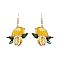 Fashionable Lemon Print Earring SLE0873
