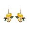 Fashionable Lemon Print Earring SLE0873