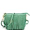 FRINGED BOHEMIAN WRISTLET CROSS BODY