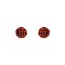 Fashionable Rhinestone Basketball Stud Earring SLE1031