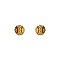 Fashionable Rhinestone Softball Stud Earring SLE1032