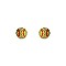 Fashionable Rhinestone Softball Stud Earring SLE1032