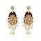 Trendy Dangly Fashion Beaded Drop Earring SLE1130