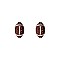 Fashionable Rhinestone Football Earring SLE1226