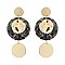 Trendy Acrylic Formica Drop Post Earring SLE1250