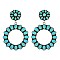 Fashionable WESTERN TQ CIRCLE EARRINGS SLE1284