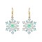 Fashionable White Snowflake Christmas Earrings SLE1286