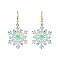 Fashionable White Snowflake Christmas Earrings SLE1286