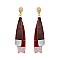 Trendy Dangly Oblong Acrylic Er with Abalone Shell Tip SLE1299