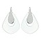 Fashionable Dangly Tear Drop Lucite Post Earring SLE1388