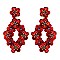 Trendy Sequin Flower Drop Earring SLE1441