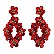 Trendy Sequin Flower Drop Earring SLE1441