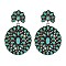 Fashionable Western Concho Tq Earring SLE1458