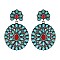 Fashionable Western Concho Tq Earring SLE1458