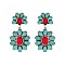 Fashionable Western Tq Flower Earring SLE1459