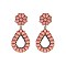 Trendy Western Tq Teardrop Earrings SLE1460