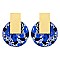 Fashionable Circle Print Earring SLE1466