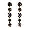 Trendy Dangly 5 Tier Rhinestone Earring SLE1471