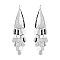 Trendy Dangly Metal Fish Hook Earring SLE1511