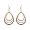 Trendy Layered Teardrop Fish Hook Earring SLE1550
