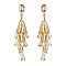Trendy Sead Bead And Glass Bead Drop Earring SLE1557