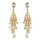 Trendy Sead Bead And Glass Bead Drop Earring SLE1557