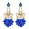 Fashionable Metal Er with Celluloid Drops SLE1572
