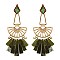 Fashionable Metal Er with Celluloid Drops SLE1572