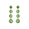 Trendy Stoned 3 Ball Drop Earring SLE1636