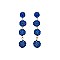 Trendy Stoned 3 Ball Drop Earring SLE1636