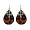 Trendy Cactus Charm Leather Earrings SLE1657