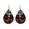 Trendy Cactus Charm Leather Earrings SLE1657