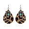 Trendy Cactus Charm Leather Earrings SLE1657