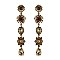 Fashionable Dangly Rhinestone Earring SLE1674