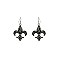 Trendy Dangly Fleur De Lis Hook Earrring SLE1731