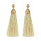 Trendy Post Earring W/ Dangly Silk Tassels SLE1748