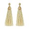 Trendy Post Earring W/ Dangly Silk Tassels SLE1748