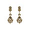 FASHIONABLE TEAR SHAPE CRYSTAL EARRINGS SLE1759