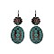 Trendy Handmade Western Oval Earrings SLE1760
