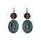 Trendy Handmade Western Oval Earrings SLE1760