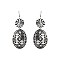 Trendy Handmade Western Oval Earrings SLE1760