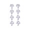 FASHIONABLE MARQUISE LEAF LINEAR DROP EARRING SLE1827