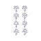 FASHIONABLE MARQUISE LEAF LINEAR DROP EARRING SLE1827