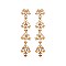 FASHIONABLE MARQUISE LEAF LINEAR DROP EARRING SLE1827