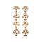 FASHIONABLE MARQUISE LEAF LINEAR DROP EARRING SLE1827