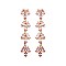 FASHIONABLE MARQUISE LEAF LINEAR DROP EARRING SLE1827