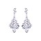 FASHIONABLE MARQUISE STONE CLUSTER DROP EARRING SLE1828