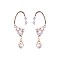 FASHIONABLE FANCY HOOK DROP RHINESTONE EARRING SLE1829