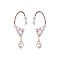 FASHIONABLE FANCY HOOK DROP RHINESTONE EARRING SLE1829