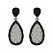 Fashionable Teardrop Earring W/ Stones SLE1868
